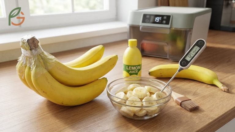 How to preserve bananas and prevent browning using simple methods like stem wrapping and temperature control.