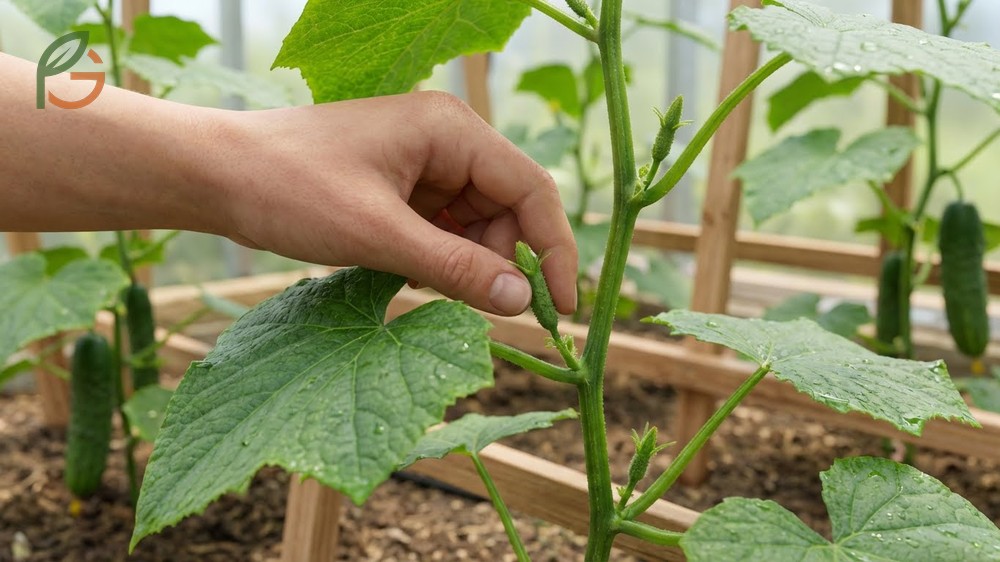 Removing cucumber suckers involves pinching off small shoots at leaf axils to prevent overcrowding and improve health.