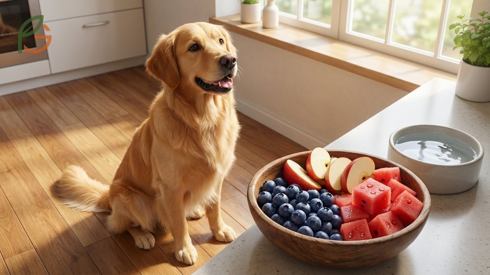 Safe fruit alternatives for dogs like blueberries and apples provide vitamins without the high acidity of cranberries.
