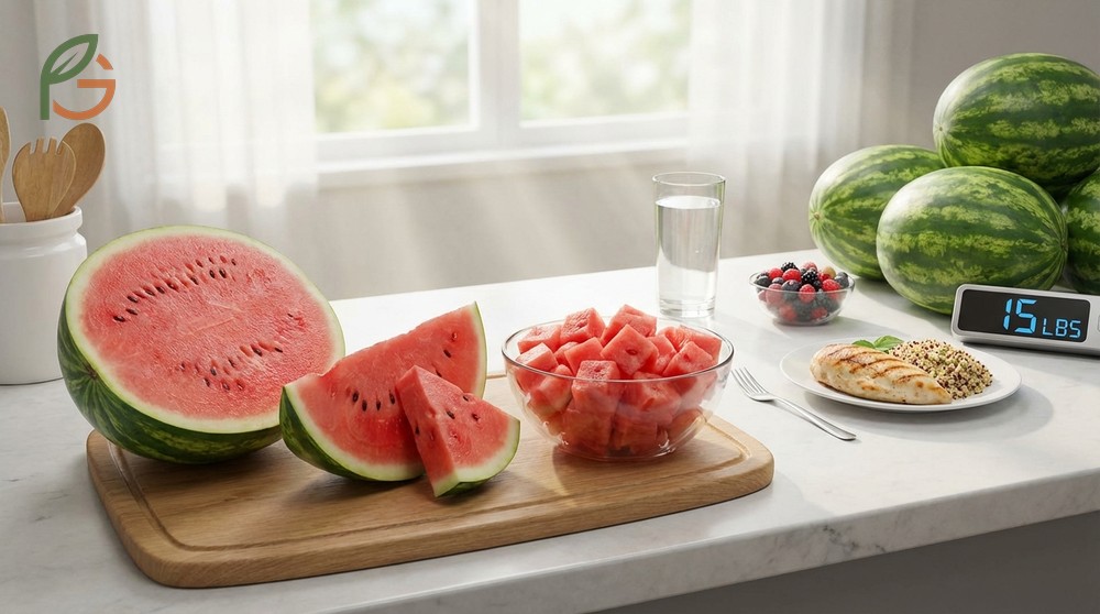 The watermelon diet involves consuming 2 to 4 pounds of fruit daily for a short term cleanse approach.