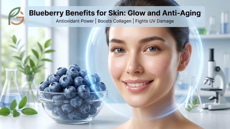 Blueberry benefits for skin include powerful antioxidants that boost collagen production and protect against UV radiation.