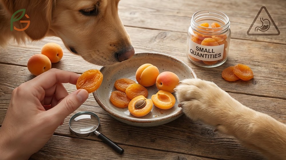 Can dogs eat dried apricots in moderation due to concentrated sugar levels and potential preservatives.