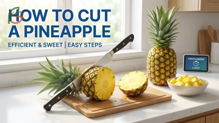 How to cut a pineapple using easy steps to preserve sweet flesh and minimize waste in minutes.