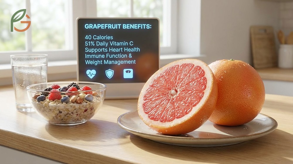 Regular grapefruit consumption can reduce LDL cholesterol by 18.7 mg/dL and improve systolic blood pressure.