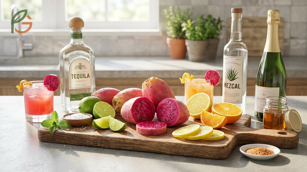 What does prickly pear taste like is enhanced by pairing with citrus zest or spirits like tequila and mezcal.