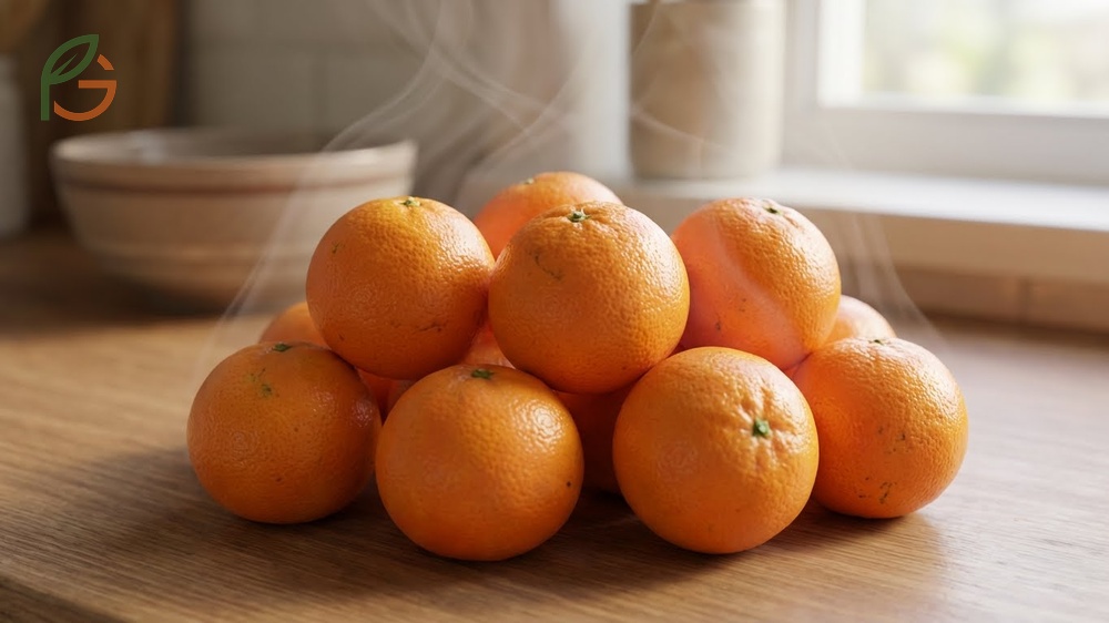 Room temperature storage allows clementines to develop a sweeter flavor for short term consumption.