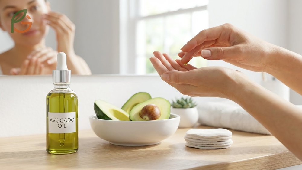 Apply avocado oil as a makeup remover or body moisturizer to heal cracked lips and soften rough patches on elbows and knees.