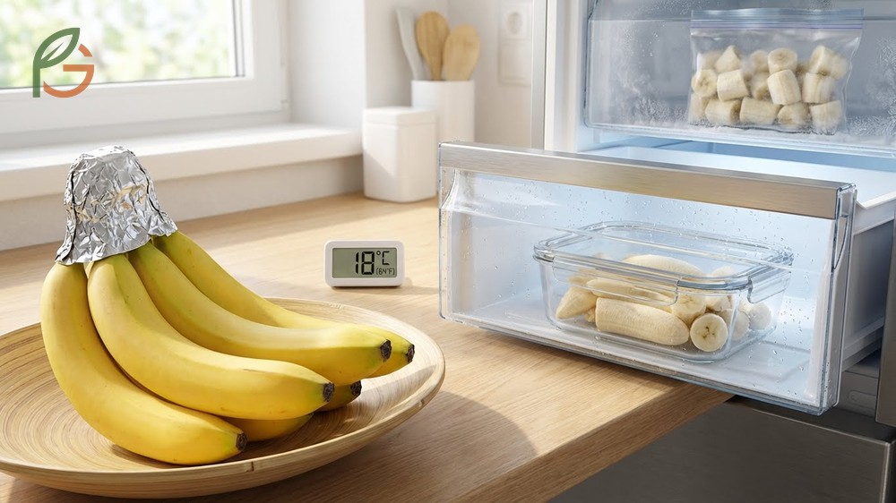 The best way to preserve bananas includes freezing ripe fruit for long term storage up to 6 months for smoothies.