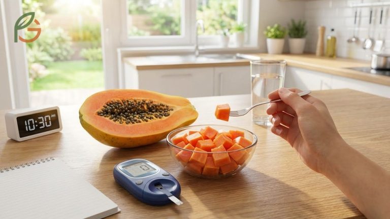 Is papaya good for diabetes management due to its medium glycemic index of 60 and high fiber content.