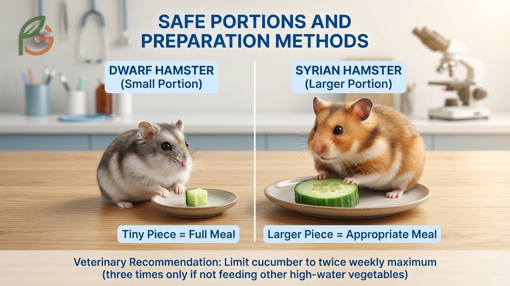Can hamsters eat cucumbers prepared by washing thoroughly and cutting into species appropriate bite sized pieces.