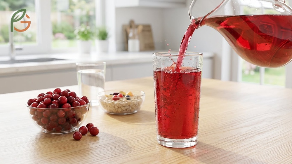 Does cranberry juice make you poop mechanism detailing how 120 calories and 14 grams of carbohydrates stimulate intestinal movement and digestion.