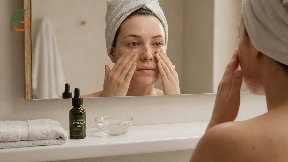 Warm two to three drops of avocado oil between fingertips and press into clean skin for maximum absorption and hydration.