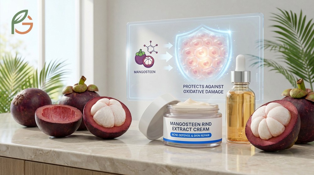 Mangosteen for skin health applications demonstrate reduced acne lesions and protection against oxidative stress damage.