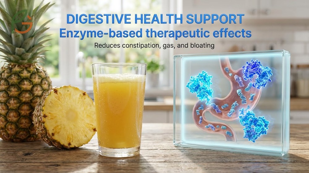 Benefits of pineapple juice include digestive support from enzymes and immune boosting vitamin C for daily health.