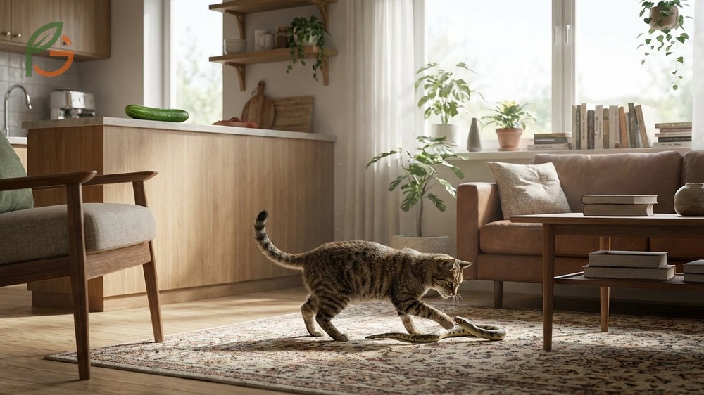 Do cucumbers look like snakes to cats analysis debunking the evolutionary fear theory with expert behaviorist insights.