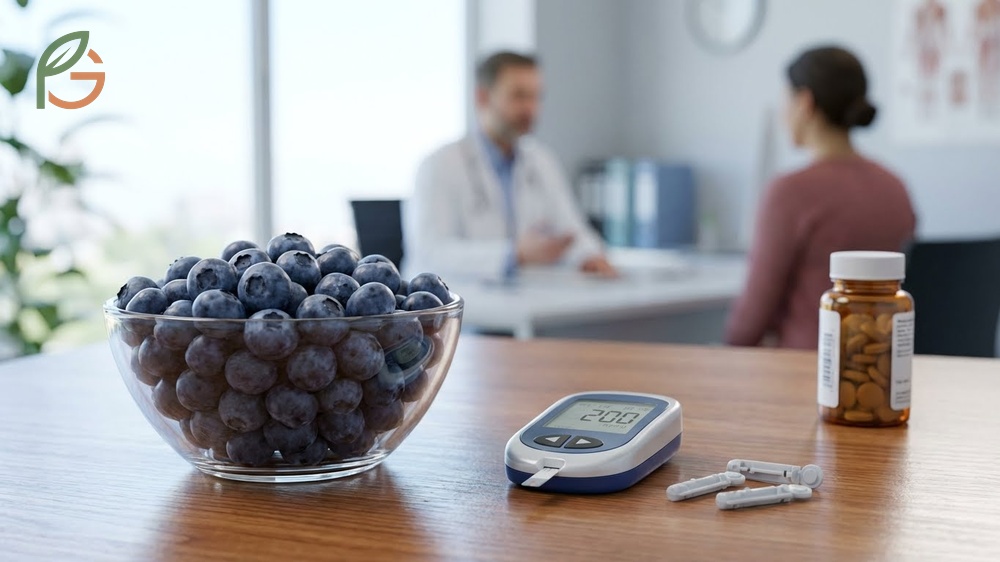 Side effects of bilberry are minimal but may include blood sugar changes requiring monitoring for diabetics.