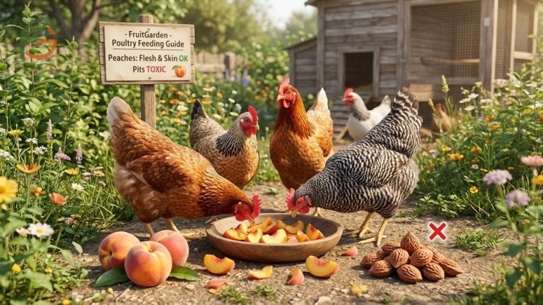 Can chickens eat peaches guide covering nutritional benefits and safe feeding practices for poultry flocks.
