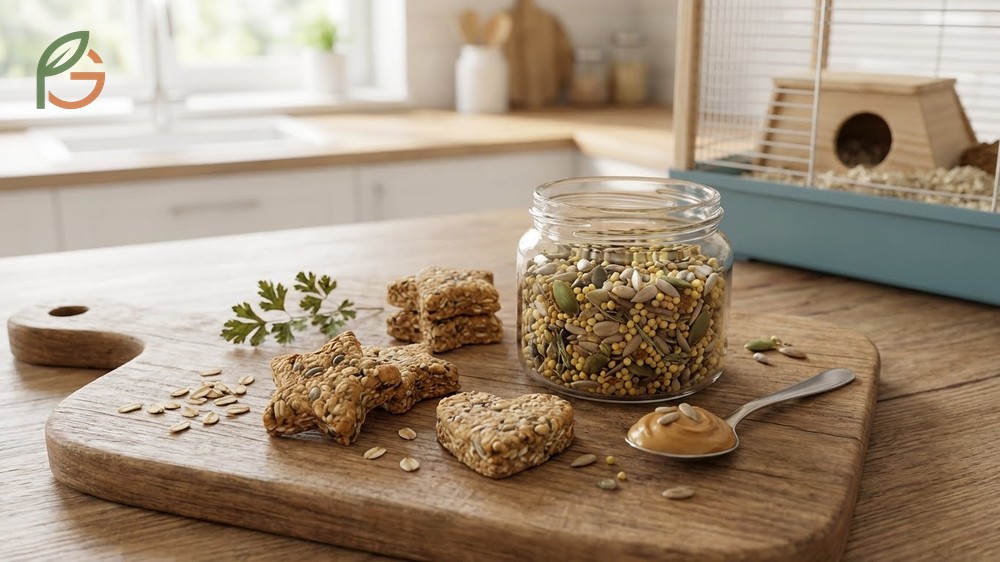 Can hamsters eat cucumbers mixed with carrots and bell peppers in a healthy homemade veggie medley.