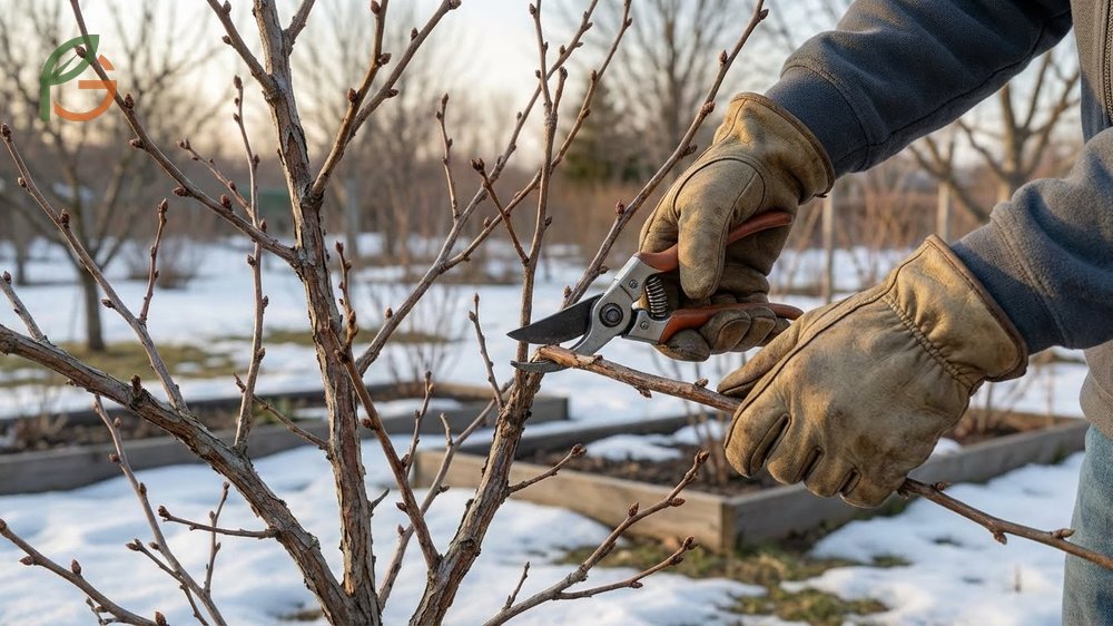 When to prune blueberry bushes timing in late February to early March while plants remain dormant to prevent cold damage.