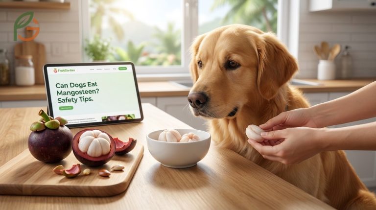 Can dogs eat mangosteen safety tips confirm the white flesh is safe in small amounts while the rind poses risks.