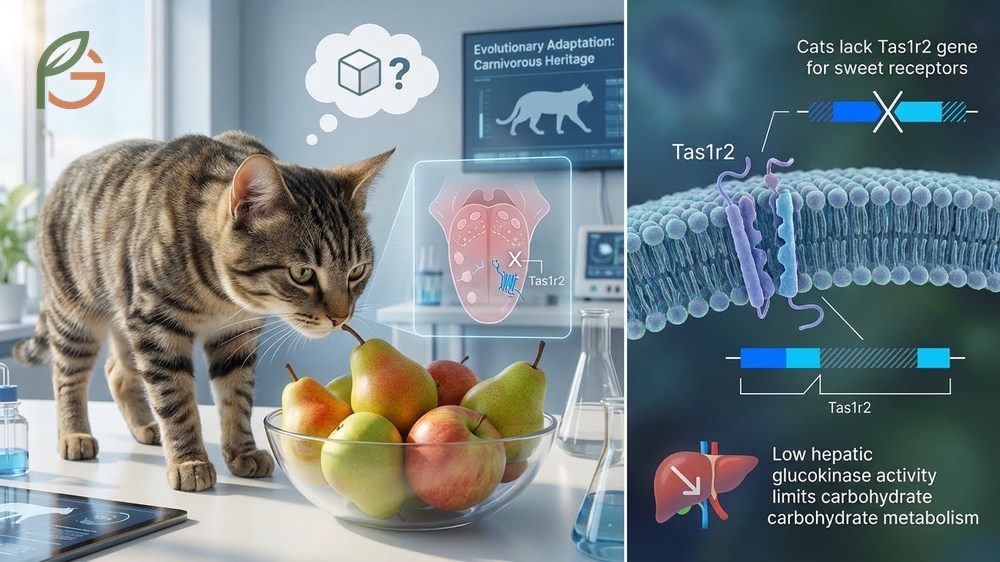 Cats sugar sensitivity explained through enzyme levels and metabolic capacity.