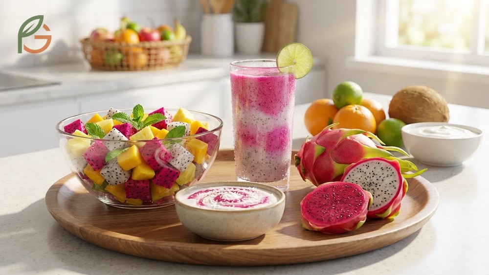 How to eat dragon fruit includes consuming it raw or in smoothies to maximize prebiotic fiber and nutrient absorption.
