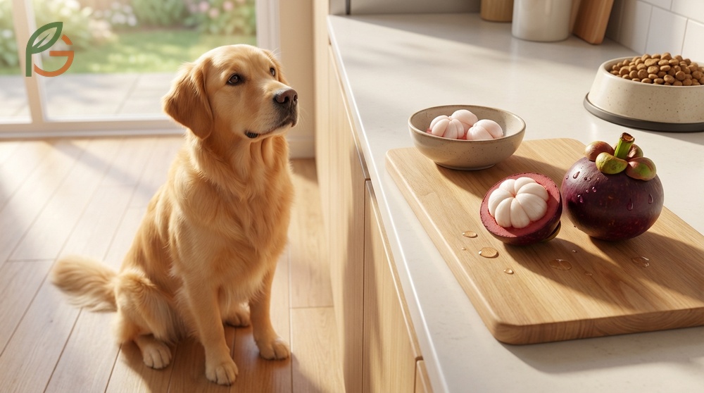 Can dogs eat mangosteen flesh portions should not exceed 10% of daily calories to prevent weight gain and issues.