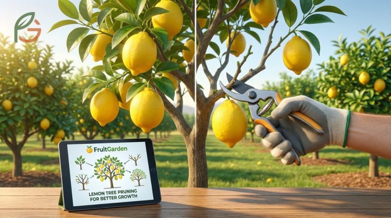 How to prune a lemon tree to increase fruit production and prevent disease using strategic cutting techniques.