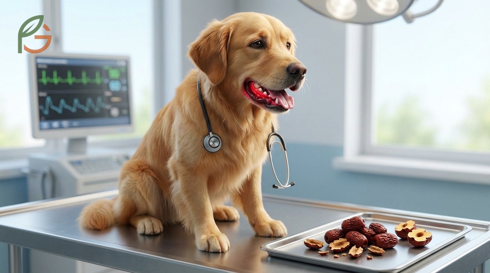 Symptoms of seed ingestion in dogs include persistent vomiting and difficulty breathing which require urgent medical intervention to prevent severe health complications.
