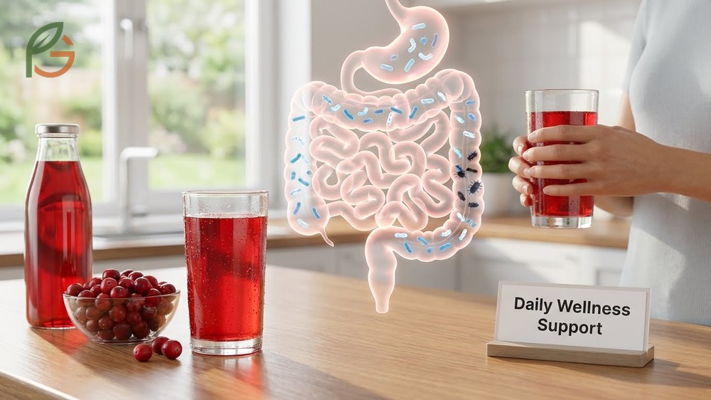 Who should drink cranberry juice recommendations for people with mild constipation or IBS to improve gut bacteria balance and regularity.