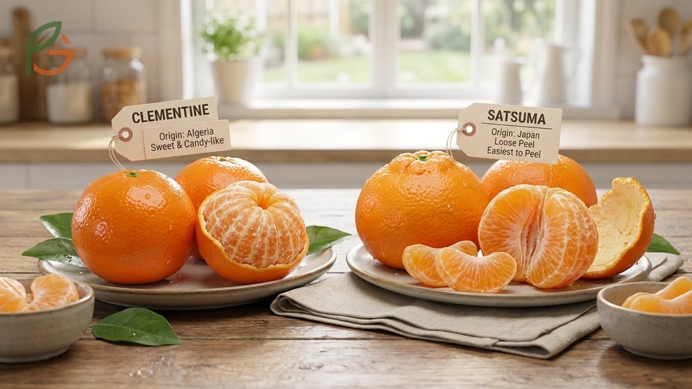 Clementine vs satsuma differences highlight distinct origins and flavor profiles for these citrus fruits.