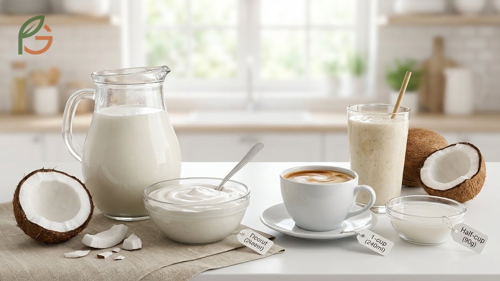Coconut milk and cream keto usage for adding healthy fats to coffee and dairy free recipes.