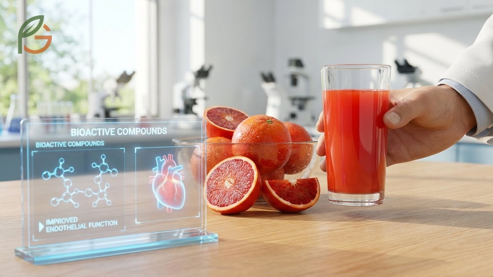 Health benefits of orange fruit include improved immune function and reduced inflammation markers in cardiovascular studies.