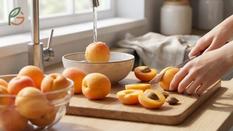 How to eat apricot guide featuring washing techniques and serving suggestions for fresh fruit.