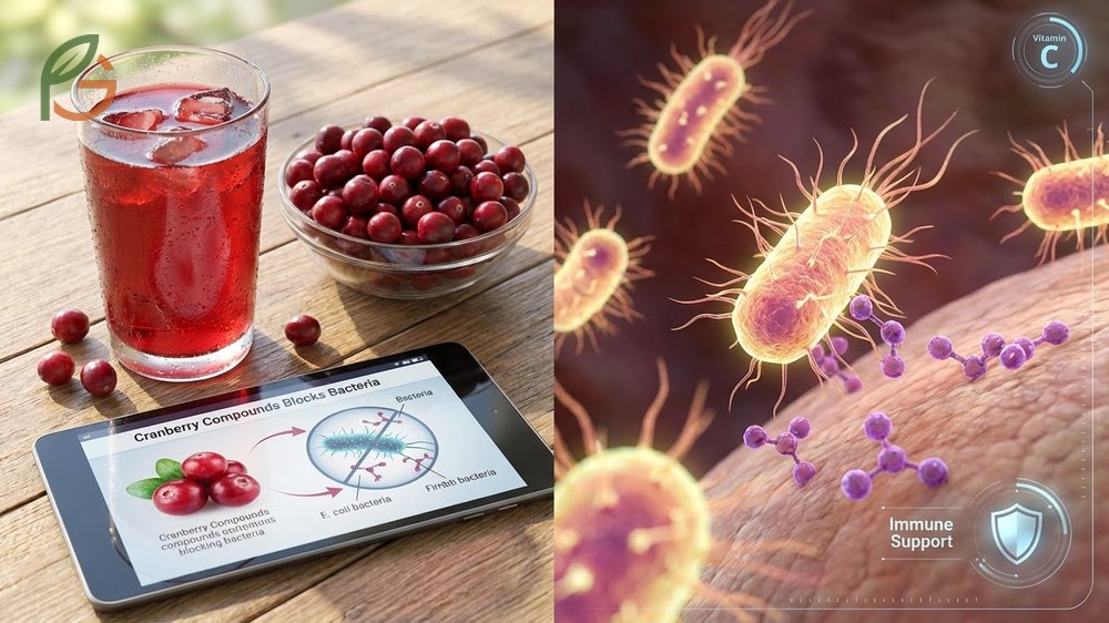 Health benefits of diet cranberry juice include urinary tract support and vitamin C intake.