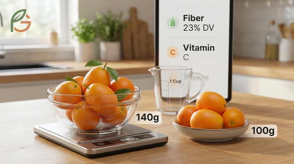 Kumquat serving size suggestions for weight loss and energy boosts without exceeding calorie limits.