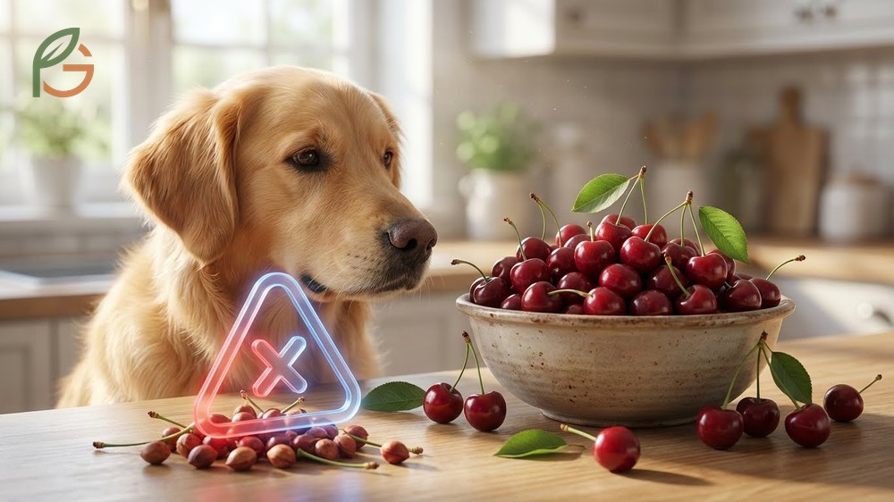 Can dogs eat cherries safety facts highlighting the dangers of intestinal blockage and poisoning from pits for small breeds.