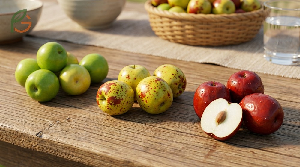 How to eat jujube fruit by selecting ripe ones that are at least 50 to 80 percent red.