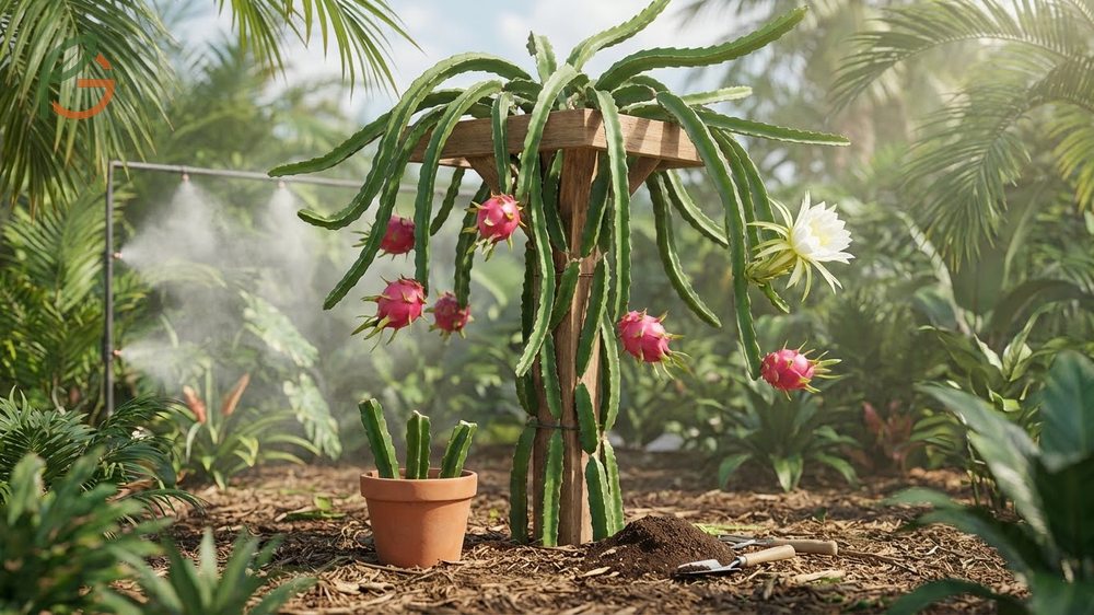 How to grow dragon fruit involves maintaining temperatures between 65-77 degrees Fahrenheit and ensuring well-draining soil.