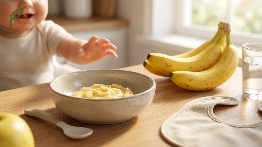 Are bananas good for constipation in babies confirmed for infants over 6 months using mashed ripe fruit.