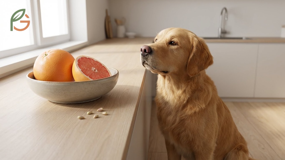 Can dogs eat grapefruit explanation focusing on why flesh and peels offer no nutritional value for canines.