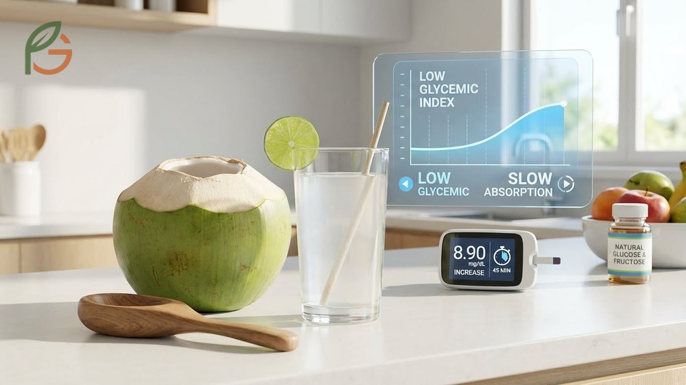 Is coconut water good for diabetics overview showing how portion control prevents rapid glucose spikes.