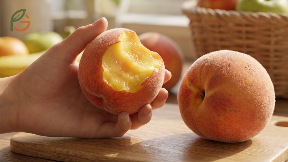 Eating peach peel is generally safe and allows you to access concentrated vitamins located in the fuzzy outer layer.