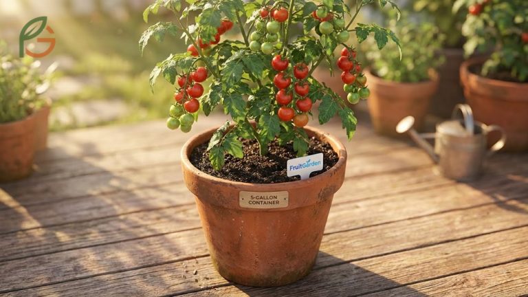Growing cherry tomatoes in pots using 5 gallon containers and well draining mix for abundant harvests in small spaces.