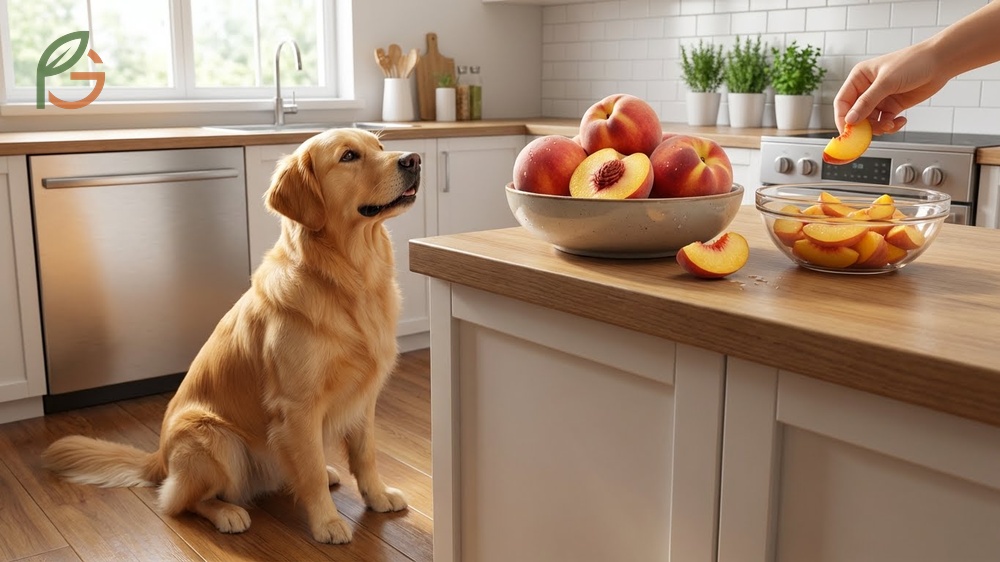 Can dogs eat peaches offering 58 calories per fruit and essential vitamins A and C for health.