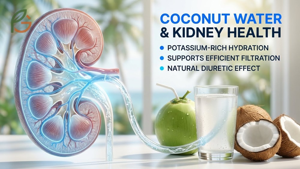 Is coconut water good for kidneys explanation focusing on potassium content and stone prevention.