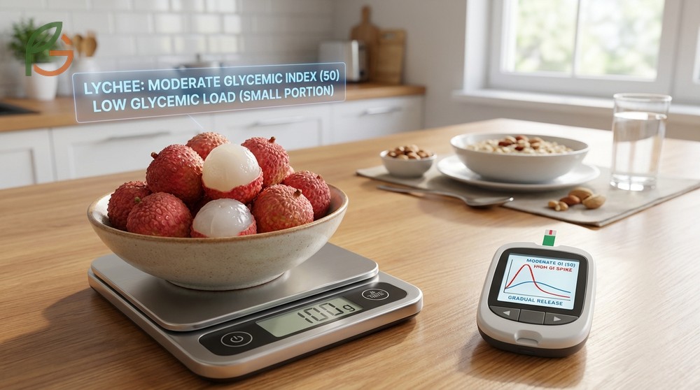 Is lychee good for diabetics when portioned correctly to roughly ten fruits and paired with protein to slow absorption.