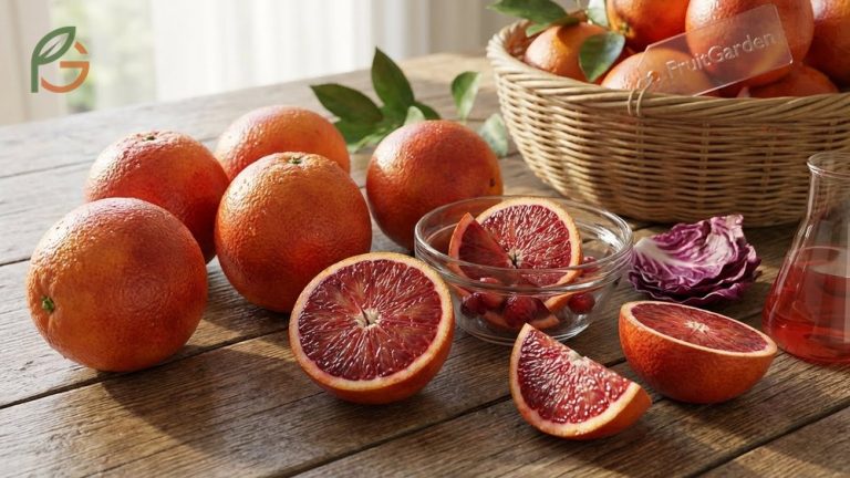 Oranges that are red inside known as blood oranges featuring deep crimson flesh rich in anthocyanins and vitamin C.