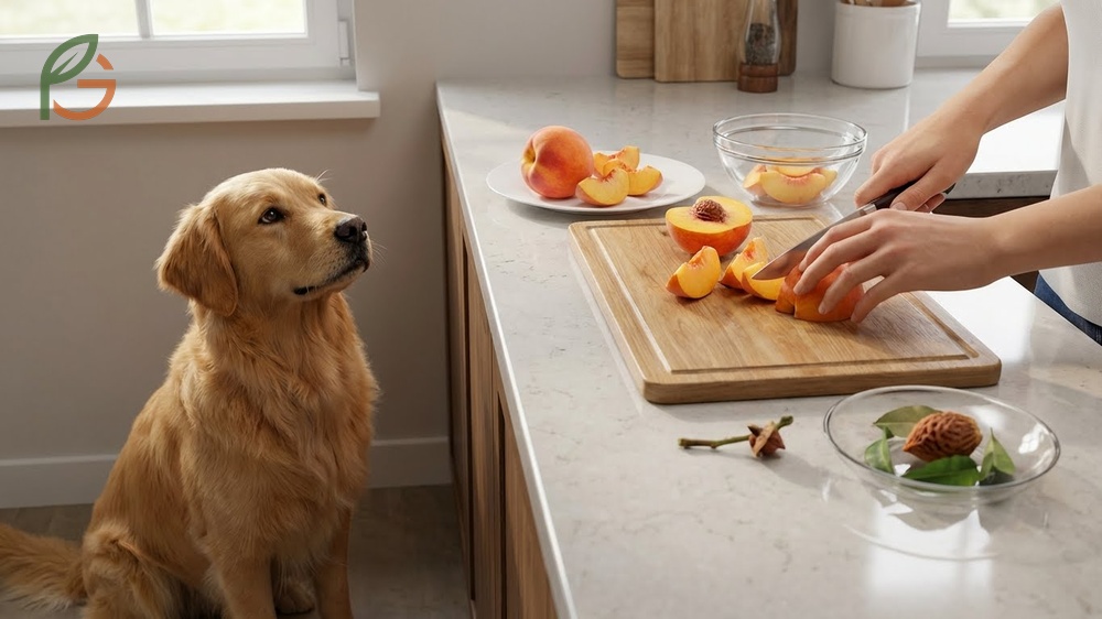 Are peaches safe for dogs comparing fresh fruit benefits against sugary canned options to avoid.