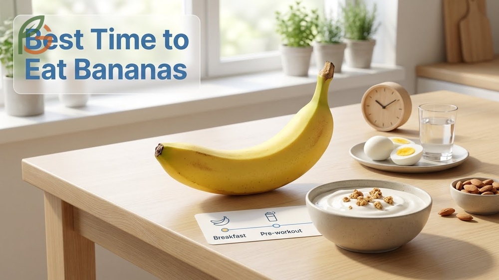 Best time to eat banana for optimal energy is at breakfast or pre-workout to fuel muscles and prevent cramps.
